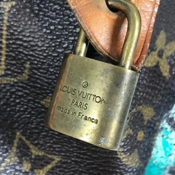 LOUIS VUITTON M48610 Monogram Rose Speedy30 Hand Bag MonogramCanvas Brown/pink - Picture 9 of 15